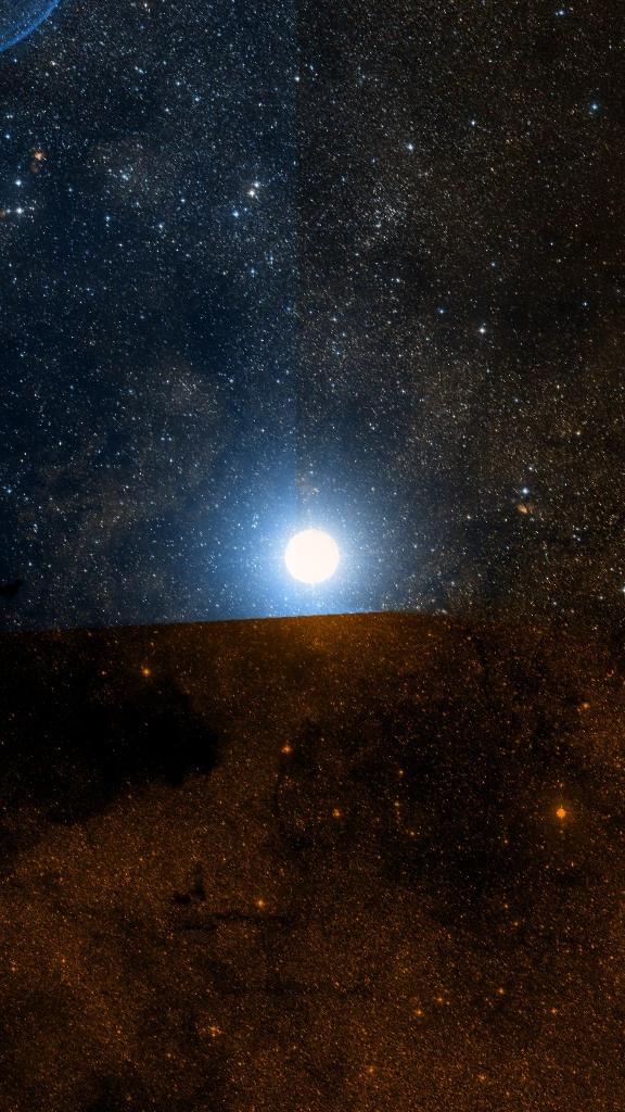 Le ciel autour de Acrux, cadré au champ de Seestar S30 Pro