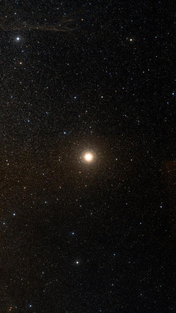 Le ciel autour de Albireo B, cadré au champ de Seestar S30 Pro