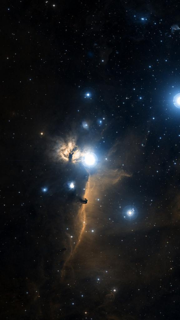 Le ciel autour de Alnitak, cadré au champ de Seestar S30 Pro
