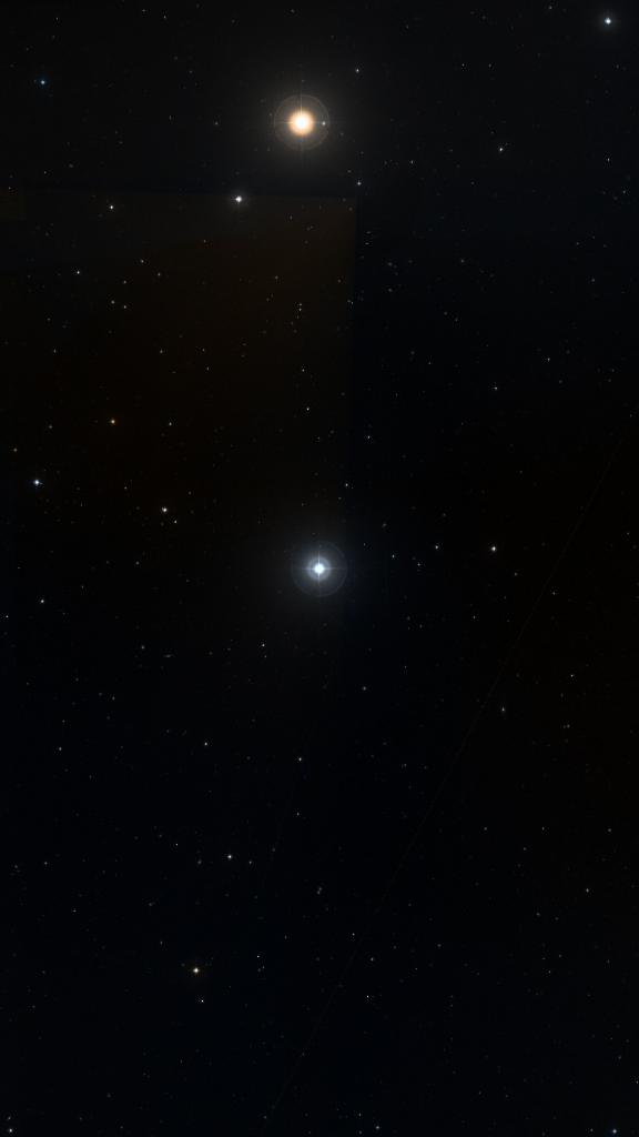 Le ciel autour de Alula Australis B, cadré au champ de Seestar S30 Pro