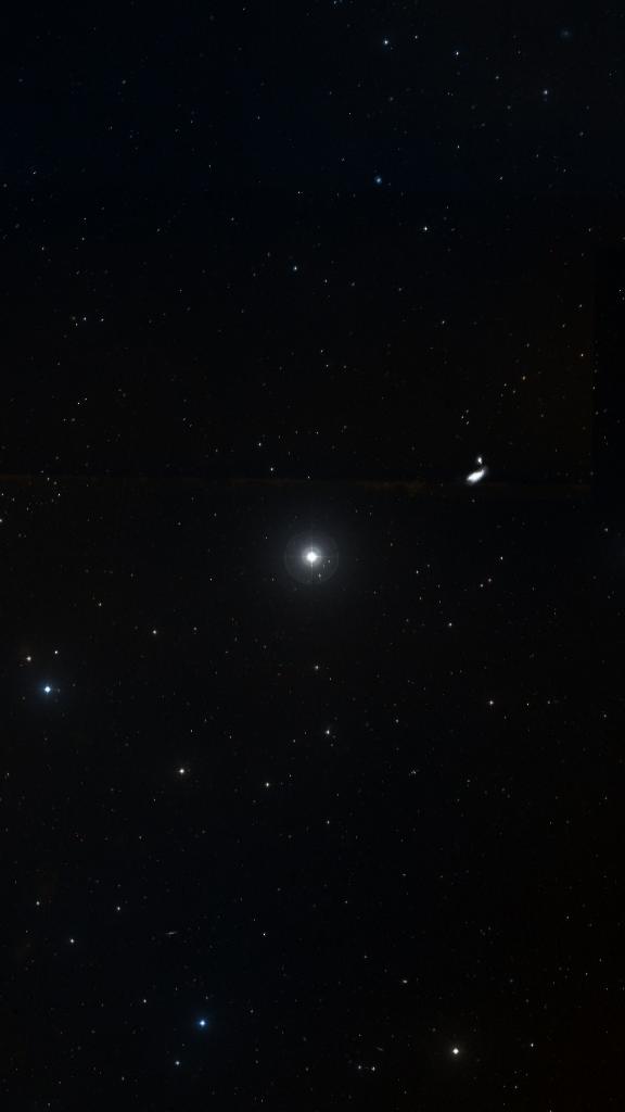 Le ciel autour de Chara, cadré au champ de Seestar S30 Pro