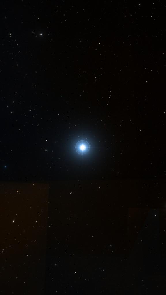 Le ciel autour de Cor Caroli B, cadré au champ de Seestar S30 Pro