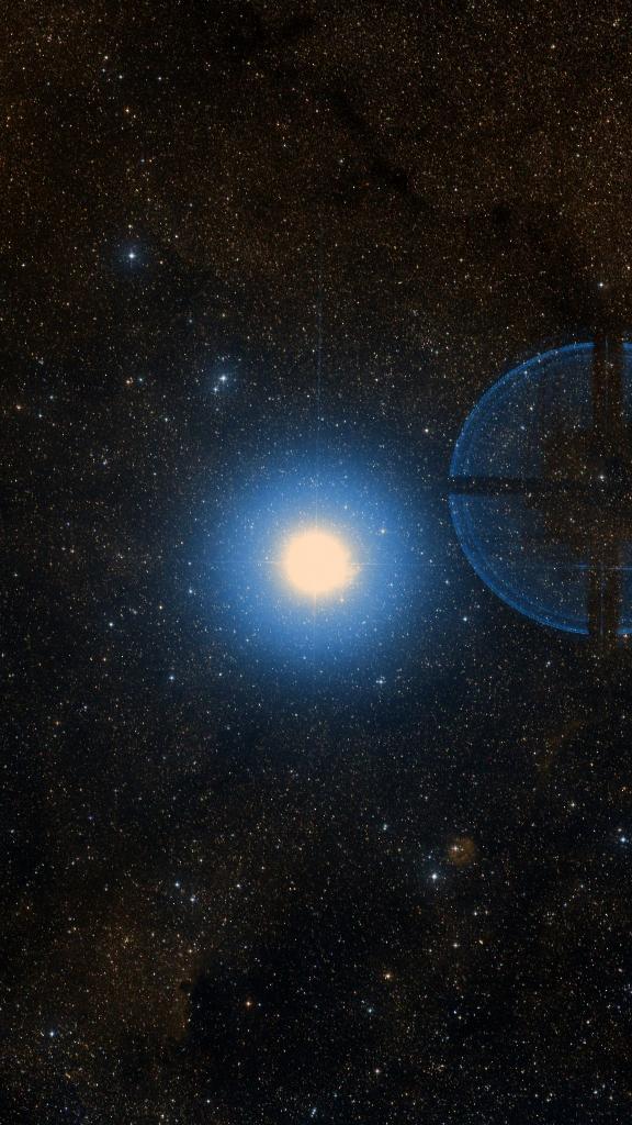 Le ciel autour de Hadar, cadré au champ de Seestar S30 Pro