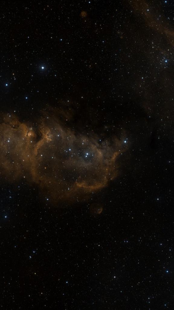Le ciel autour de IC 1848, cadré au champ de Seestar S30 Pro