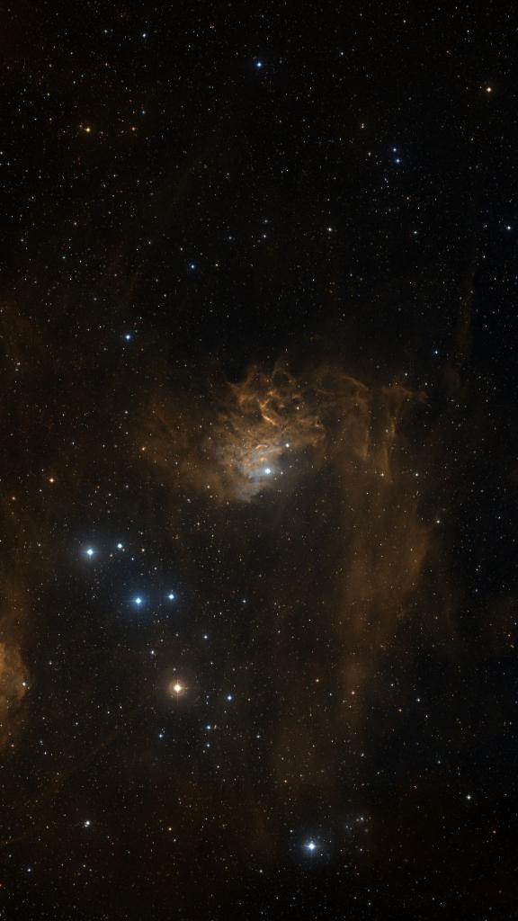 Le ciel autour de IC 405, cadré au champ de Seestar S30 Pro