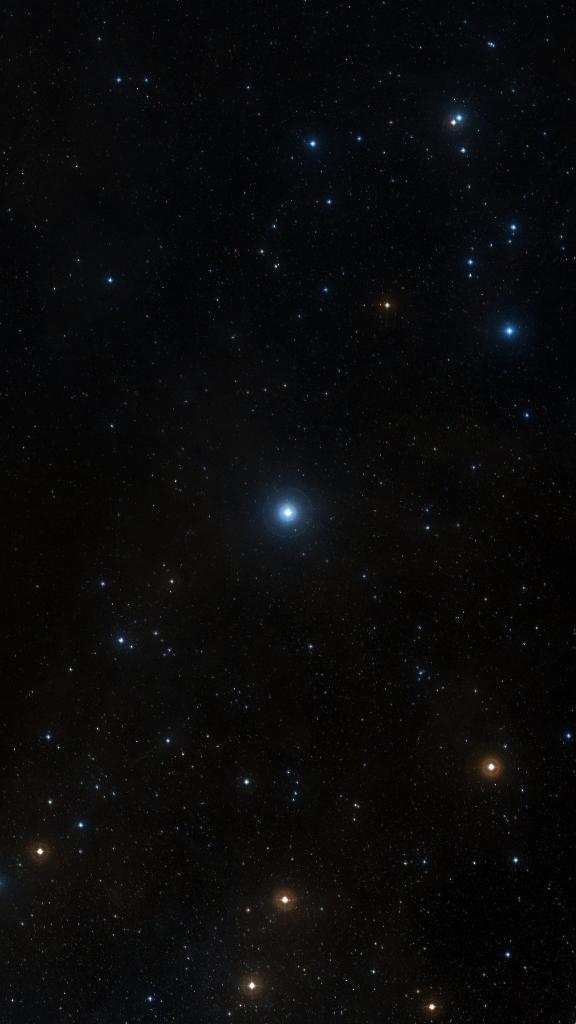 Le ciel autour de Kurhah, cadré au champ de Seestar S30 Pro