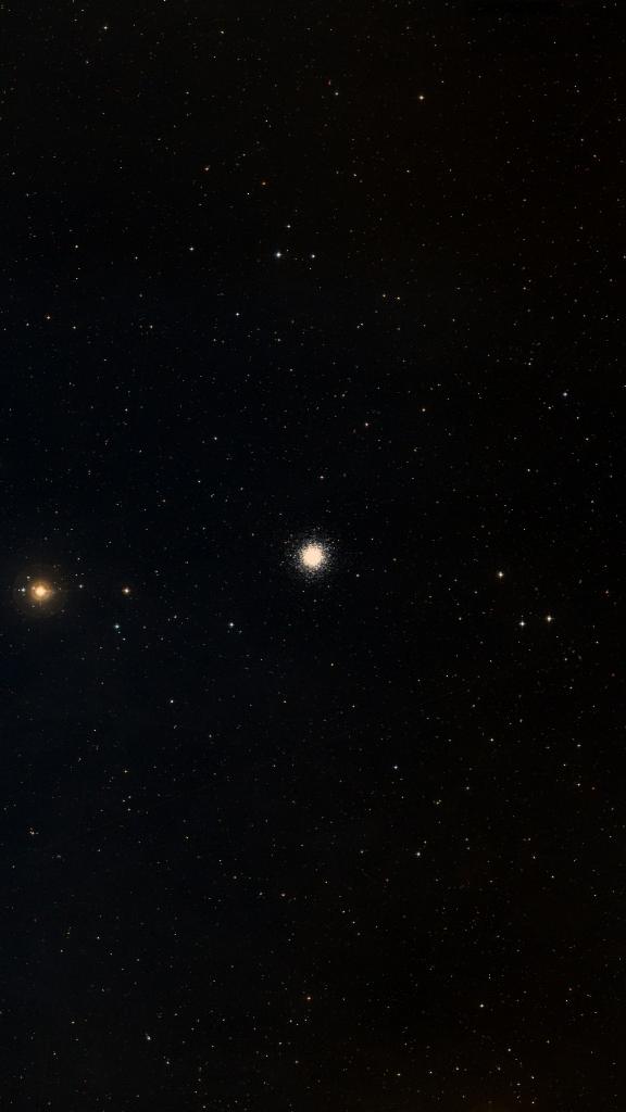 Le ciel autour de M 10, cadré au champ de Seestar S30 Pro