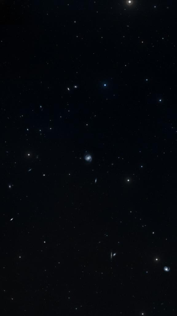 Le ciel autour de M 100, cadré au champ de Seestar S30 Pro