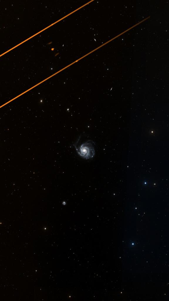 Le ciel autour de M 101, cadré au champ de Seestar S30 Pro