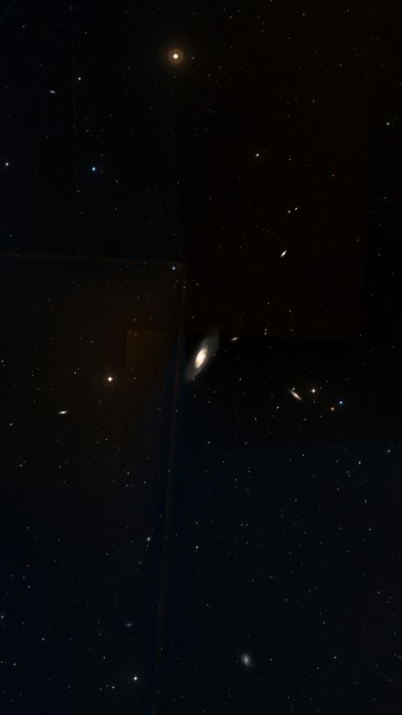 Le ciel autour de M 106, cadré au champ de Seestar S30 Pro