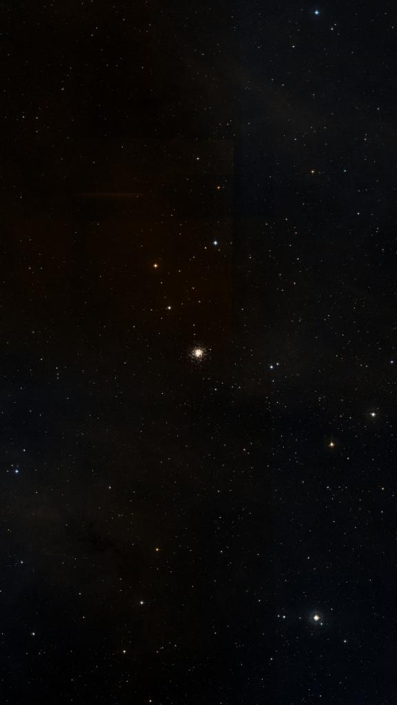 Le ciel autour de M 107, cadré au champ de Seestar S30 Pro