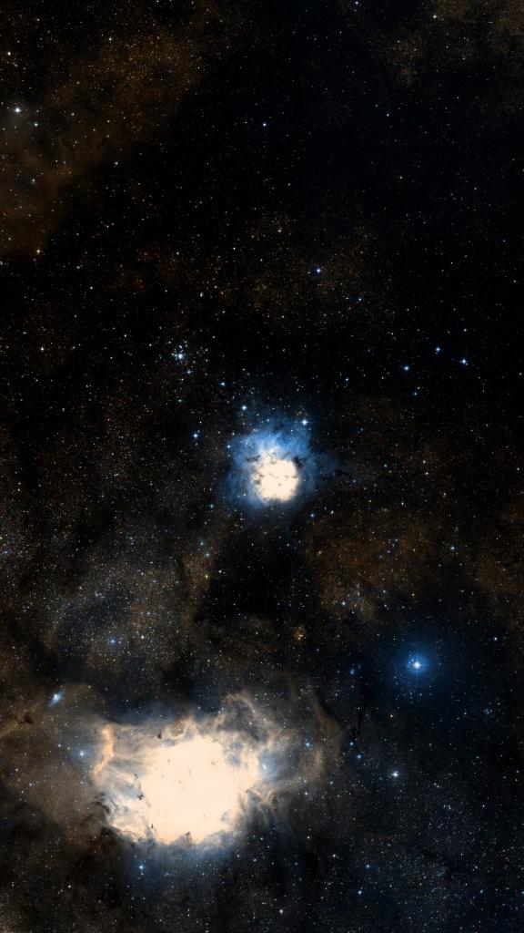 Le ciel autour de M 20, cadré au champ de Seestar S30 Pro