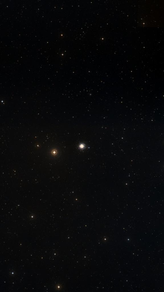 Le ciel autour de M 30, cadré au champ de Seestar S30 Pro