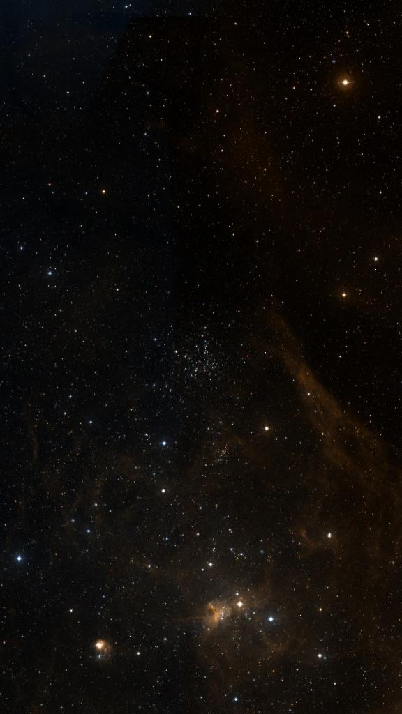 Le ciel autour de M 38, cadré au champ de Seestar S30 Pro