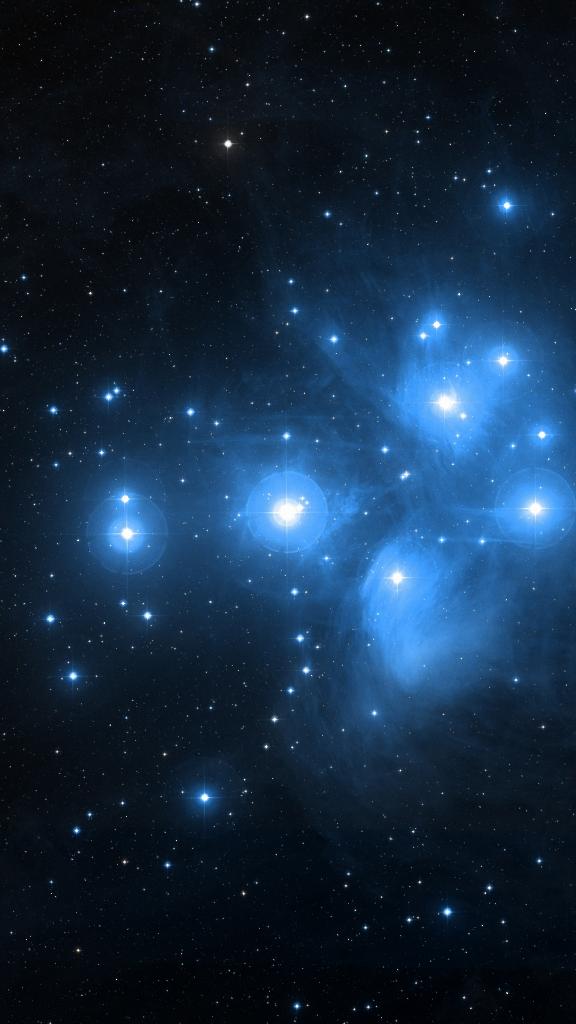 M 45 cadré au champ du Seestar S50 Pro