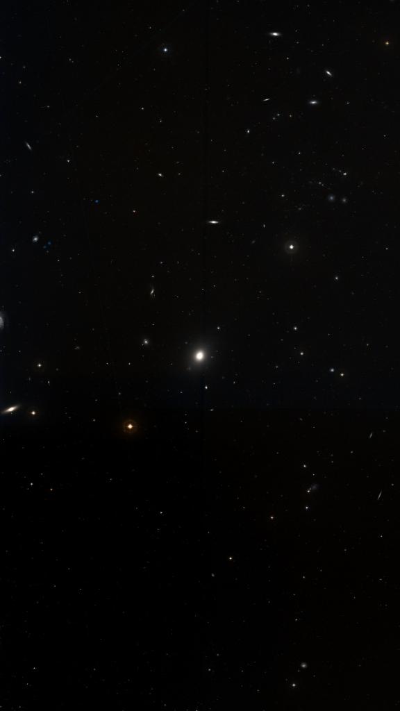 Le ciel autour de M 49, cadré au champ de Seestar S30 Pro