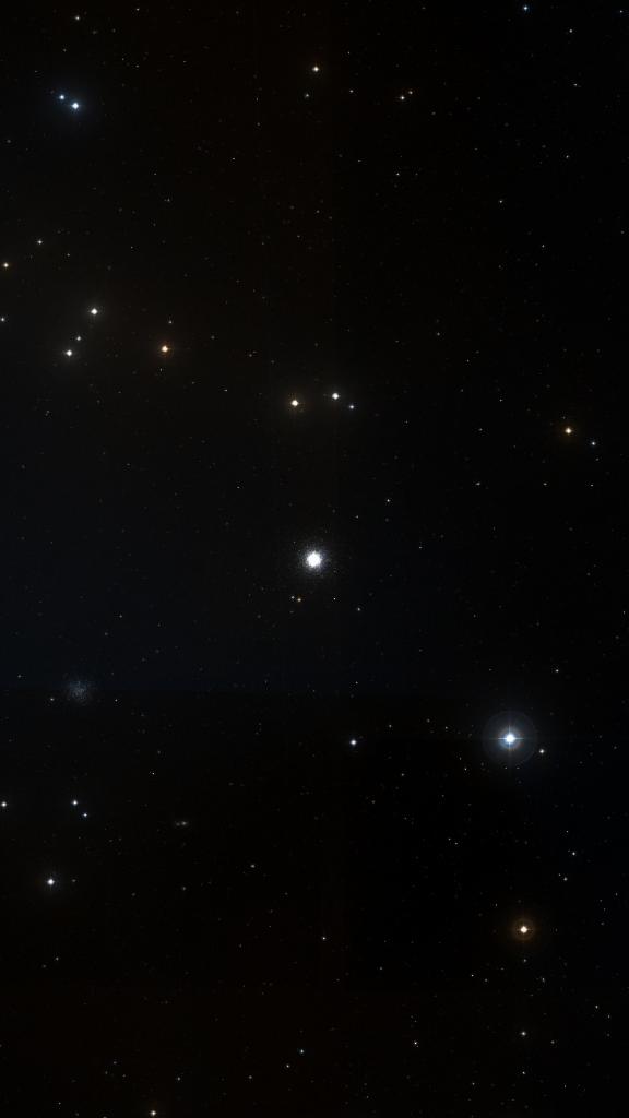 Le ciel autour de M 53, cadré au champ de Seestar S30 Pro