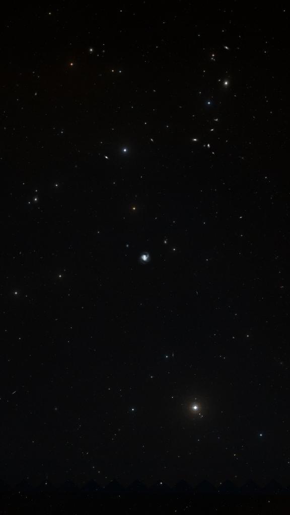 Le ciel autour de M 61, cadré au champ de Seestar S30 Pro
