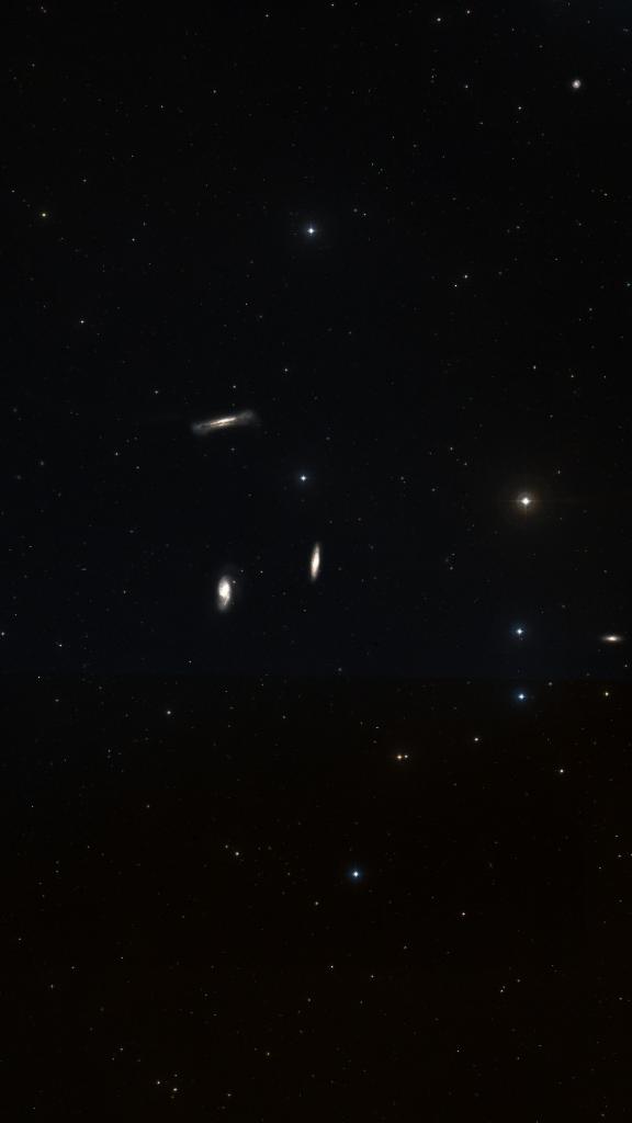 Le ciel autour de M 65, cadré au champ de Seestar S30 Pro