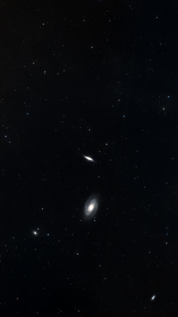 Le ciel autour de M 82, cadré au champ de Seestar S30 Pro