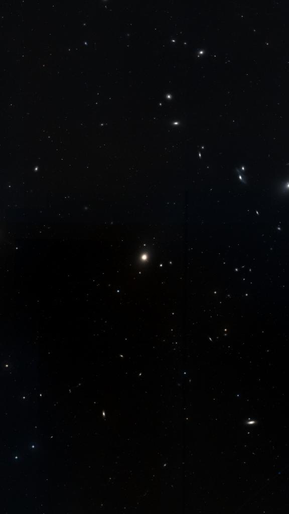 Le ciel autour de M 87, cadré au champ de Seestar S30 Pro