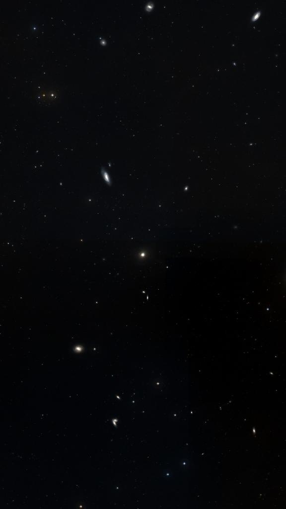 Le ciel autour de M 89, cadré au champ de Seestar S30 Pro