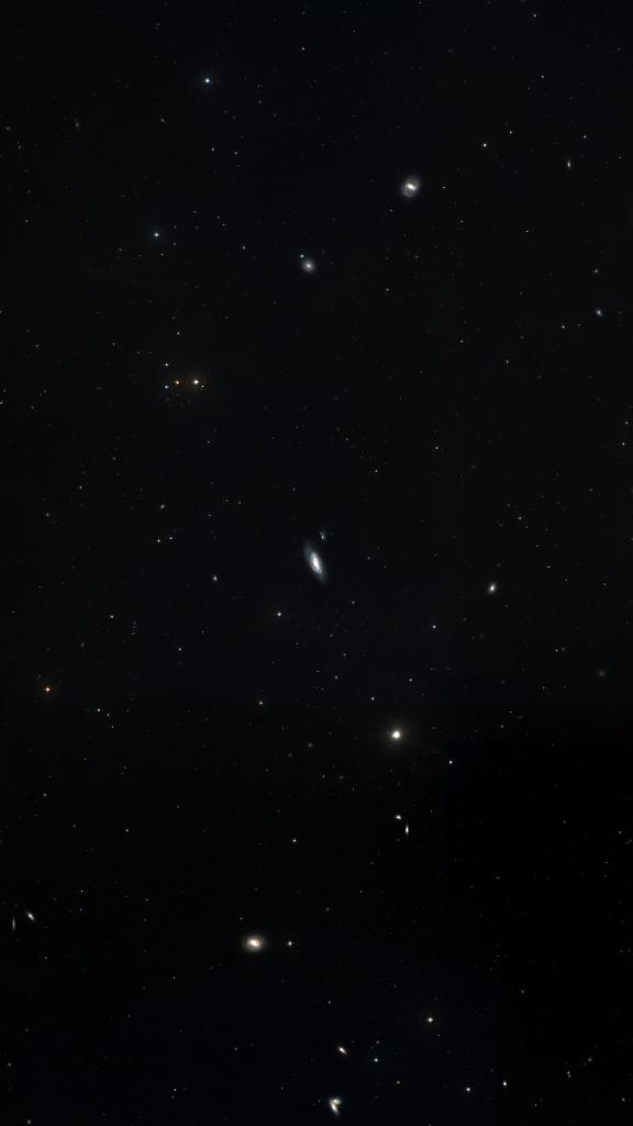 Le ciel autour de M 90, cadré au champ de Seestar S30 Pro