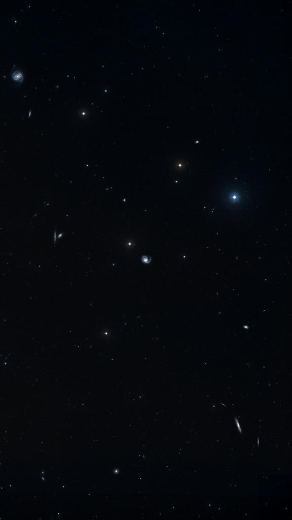 Le ciel autour de M 99, cadré au champ de Seestar S30 Pro