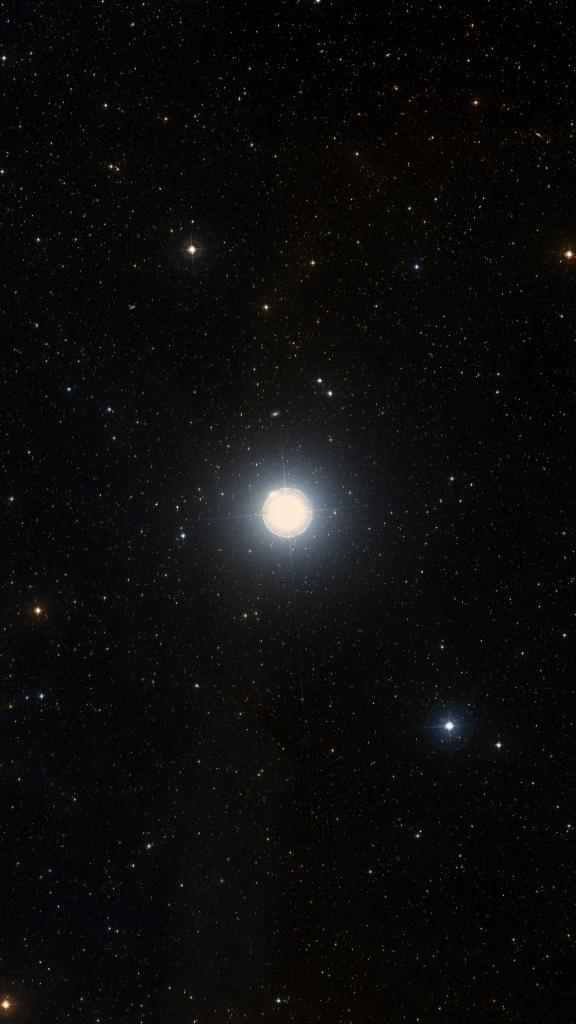 Le ciel autour de Miaplacidus, cadré au champ de Seestar S30 Pro