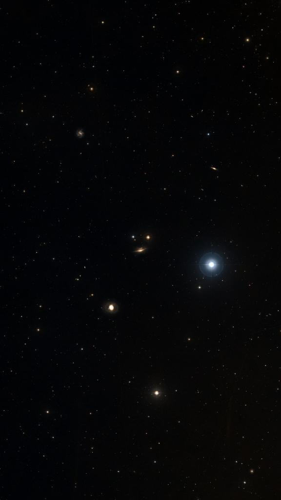 Le ciel autour de NGC 1055, cadré au champ de Seestar S30 Pro