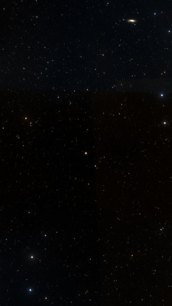 Le ciel autour de NGC 1058, cadré au champ de Seestar S30 Pro