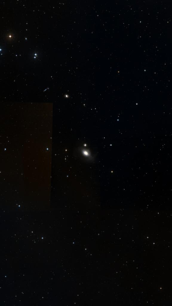 Le ciel autour de NGC 1316, cadré au champ de Seestar S30 Pro