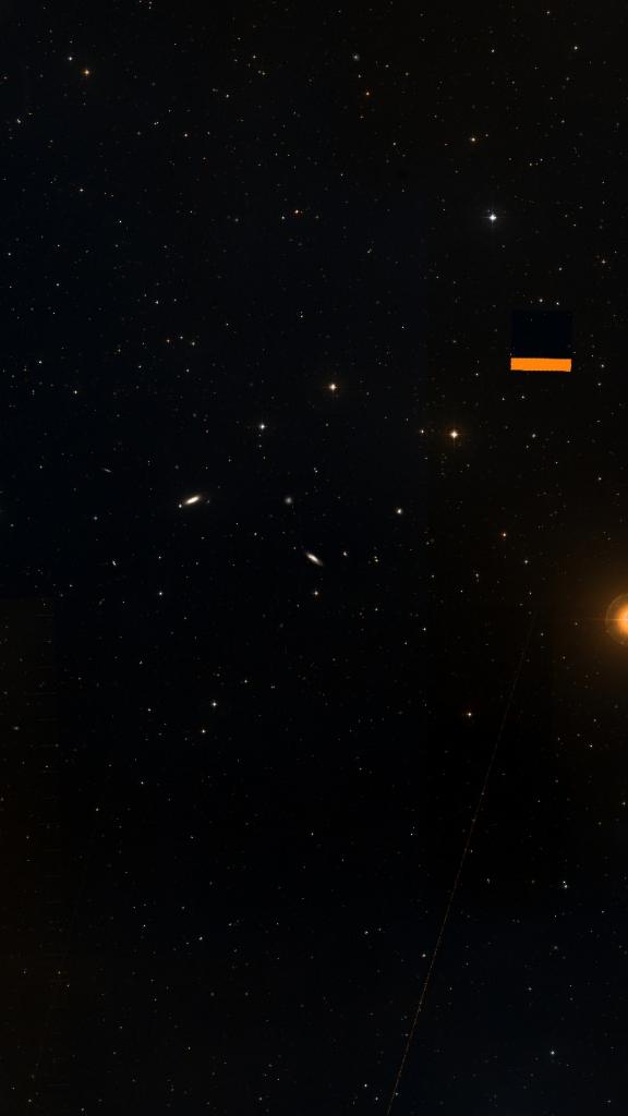 Le ciel autour de NGC 1325, cadré au champ de Seestar S30 Pro