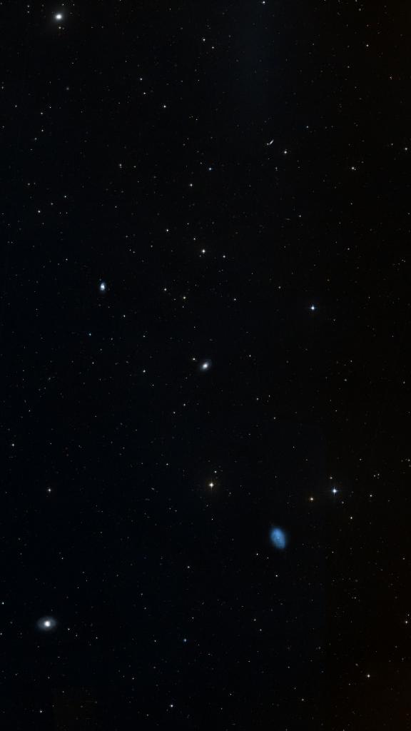 Le ciel autour de NGC 1367, cadré au champ de Seestar S30 Pro