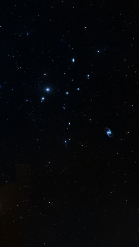 Le ciel autour de NGC 1386, cadré au champ de Seestar S30 Pro