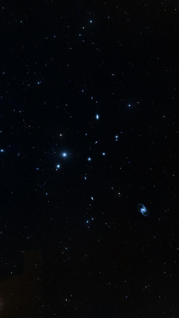 Le ciel autour de NGC 1387, cadré au champ de Seestar S30 Pro