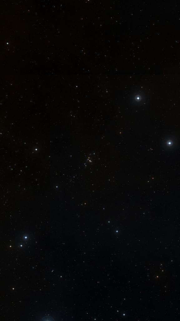 Le ciel autour de NGC 1662, cadré au champ de Seestar S30 Pro