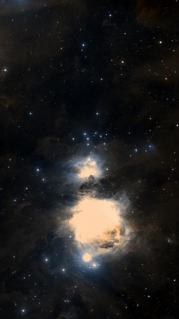 Le ciel autour de NGC 1975, cadré au champ de Seestar S30 Pro
