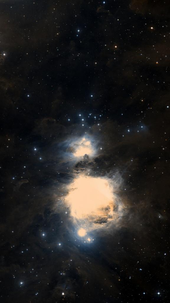 Le ciel autour de NGC 1977, cadré au champ de Seestar S30 Pro