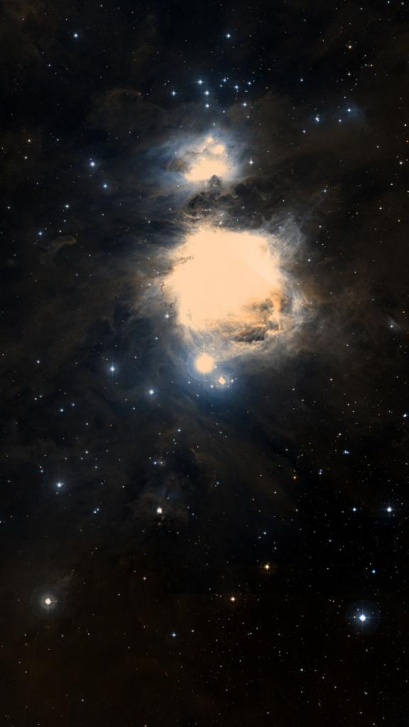 Le ciel autour de NGC 1980, cadré au champ de Seestar S30 Pro