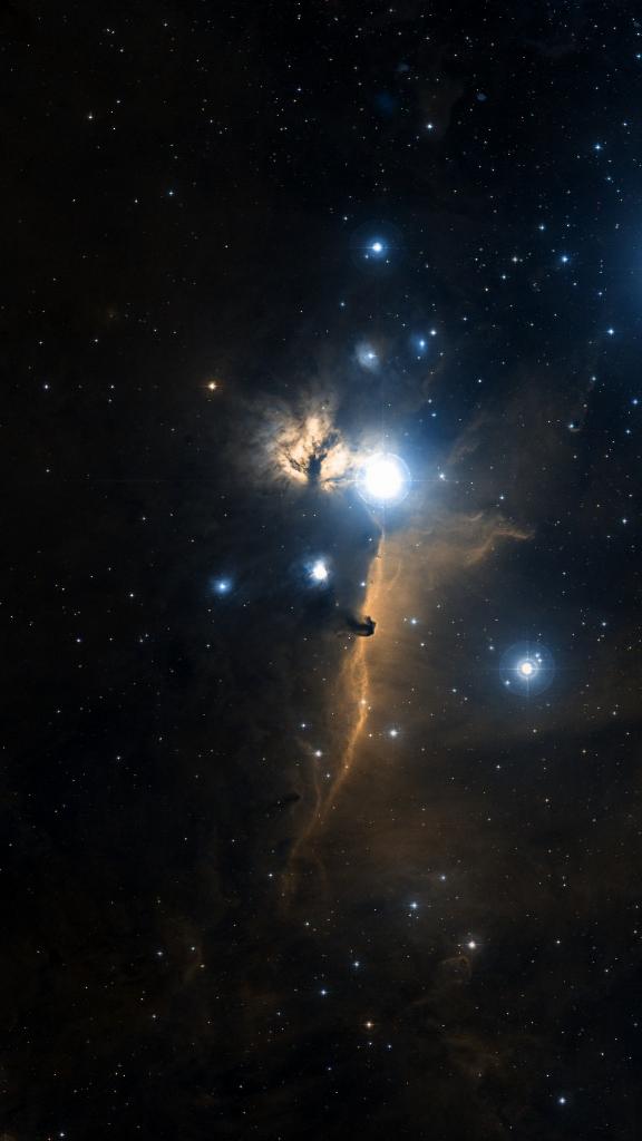 Le ciel autour de NGC 2023, cadré au champ de Seestar S30 Pro