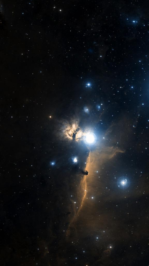 Le ciel autour de NGC 2024, cadré au champ de Seestar S30 Pro