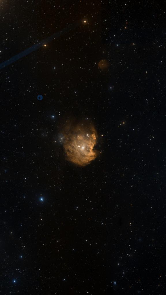 Le ciel autour de NGC 2175, cadré au champ de Seestar S30 Pro