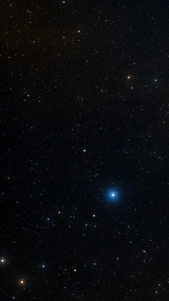 Le ciel autour de NGC 2214, cadré au champ de Seestar S30 Pro