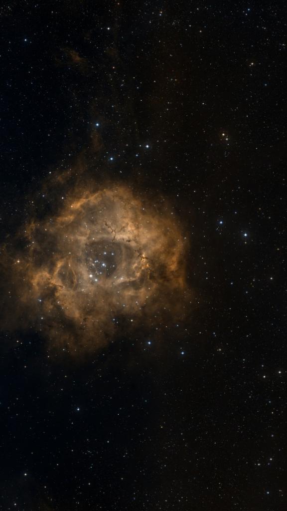 Le ciel autour de NGC 2238, cadré au champ de Seestar S30 Pro