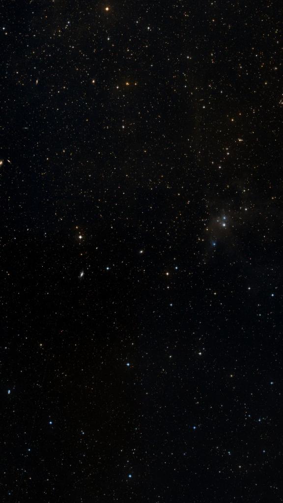 Le ciel autour de NGC 2272, cadré au champ de Seestar S30 Pro
