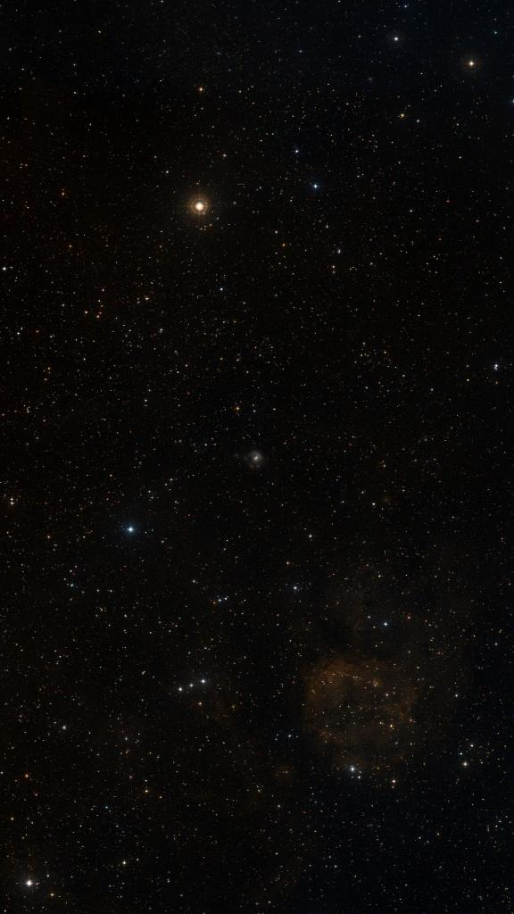 Le ciel autour de NGC 2282, cadré au champ de Seestar S30 Pro
