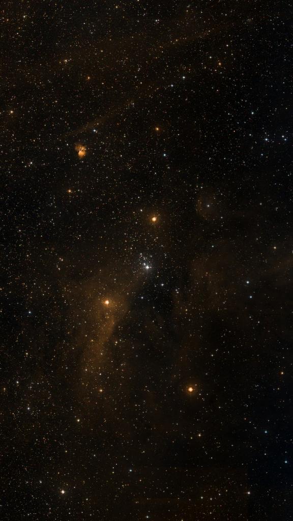 Le ciel autour de NGC 2353, cadré au champ de Seestar S30 Pro