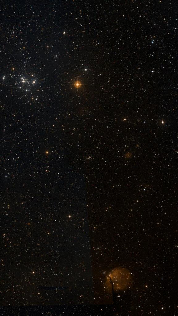 Le ciel autour de NGC 2414, cadré au champ de Seestar S30 Pro