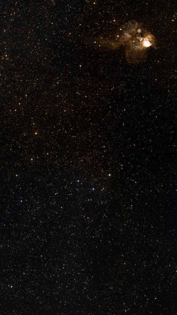 Le ciel autour de NGC 2483, cadré au champ de Seestar S30 Pro